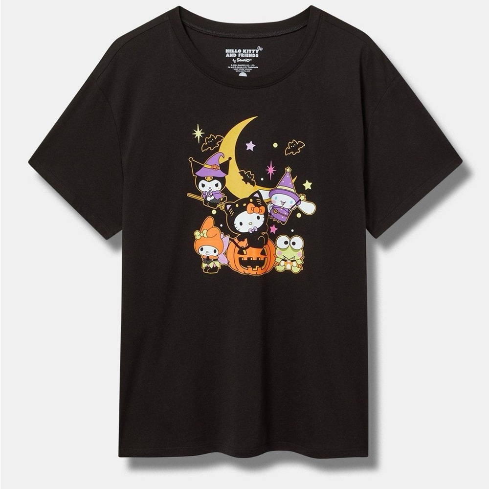 Hello Kitty Friends Halloween Relaxed Crew Tee by Torrid sz 3